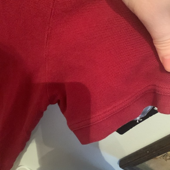 Stylish Ruby Red 100% Soft Cotton Polo from Black Brown 1826 SZ Large 🔥 - Picture 8 of 9